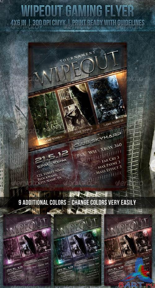 GraphicRiver Wipeout Gaming Flyer