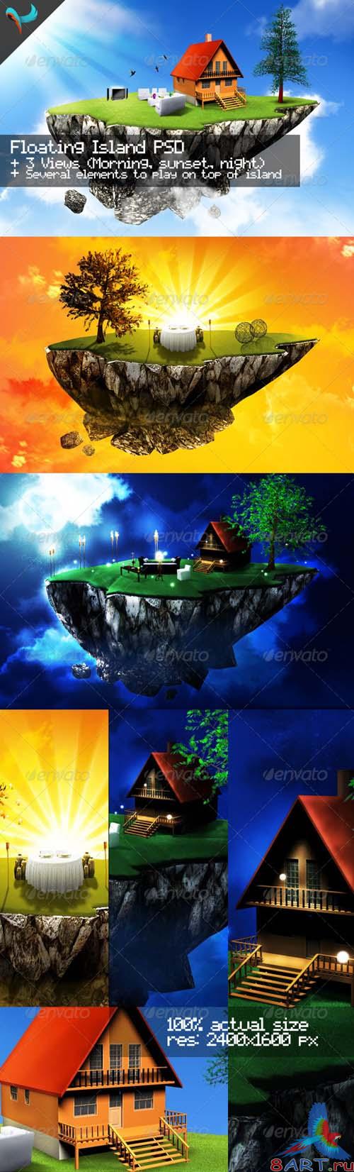Floating Island - GraphicRiver