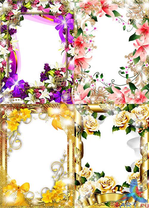    / Beautiful floral frame