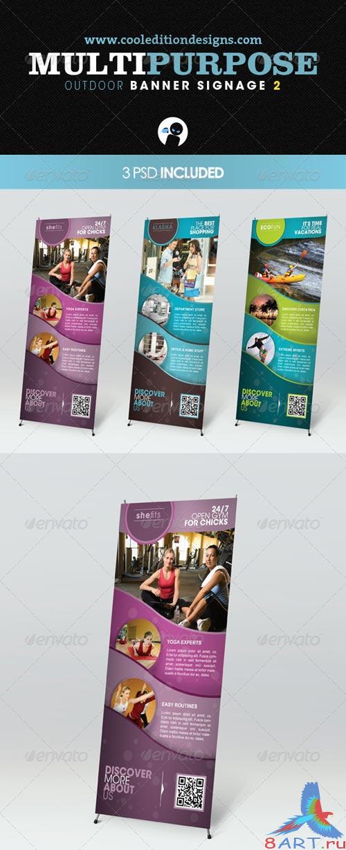 GraphicRiver Multipurpose Outdoor Banner Signage 2