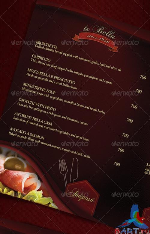 GraphicRiver La Bella - Restaurant Menu - Photos Included