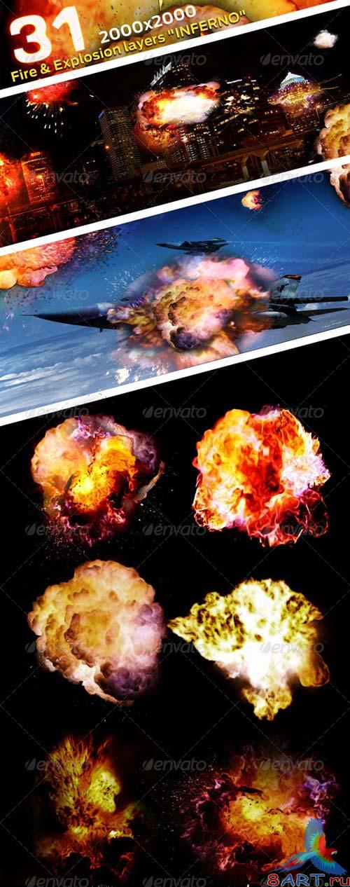 GraphicRiver 31 Fire & Explosion Frames "Inferno"