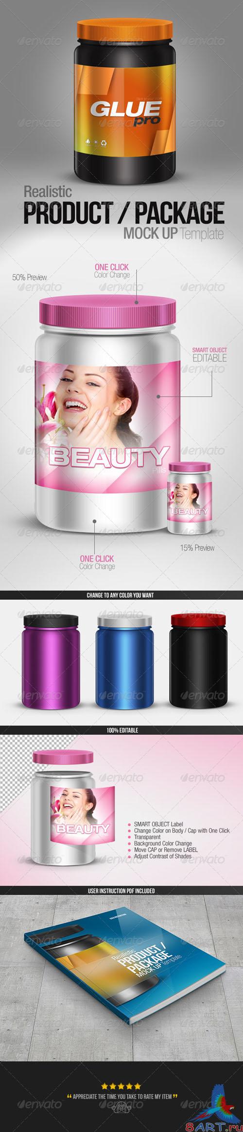 GraphicRiver Realistic Product - Package Mock up