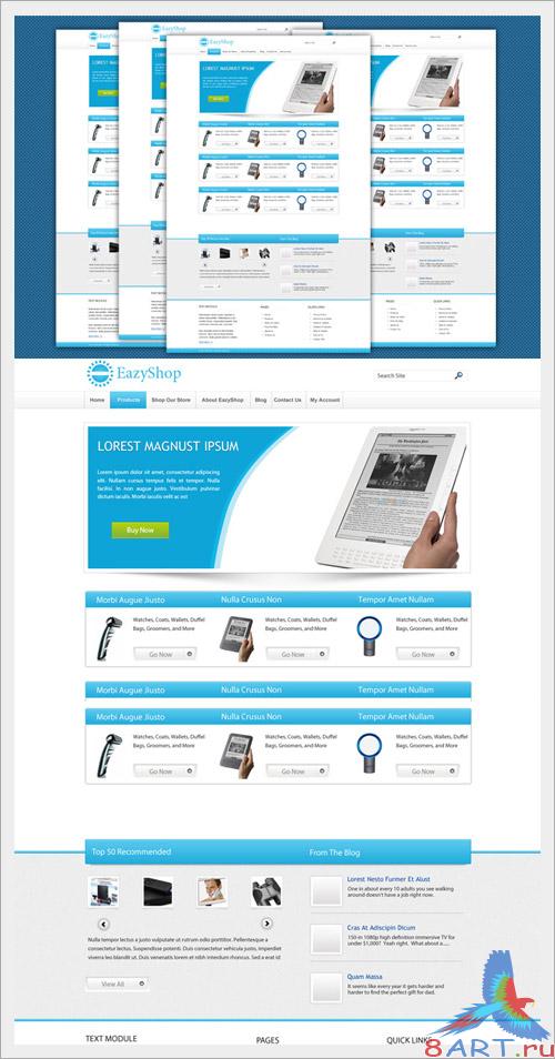 EazyShop  Ecommerce PSD Template