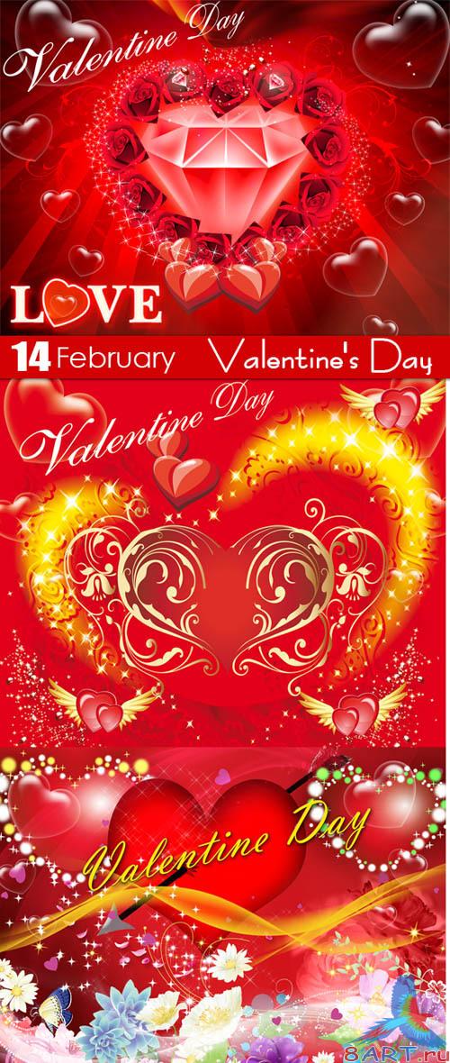 PSD templates - Valentine's Day