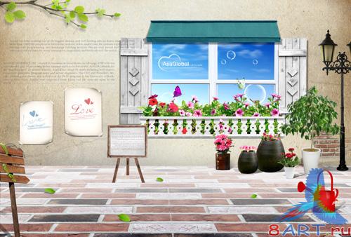 Sources - Pink flowers