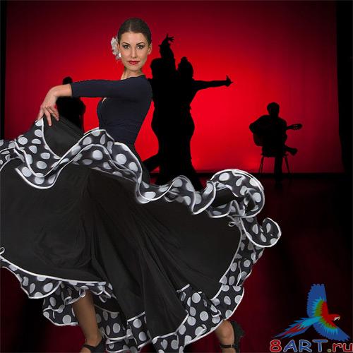 Шаблон женский Фламенко Шаблон женский Фламенко