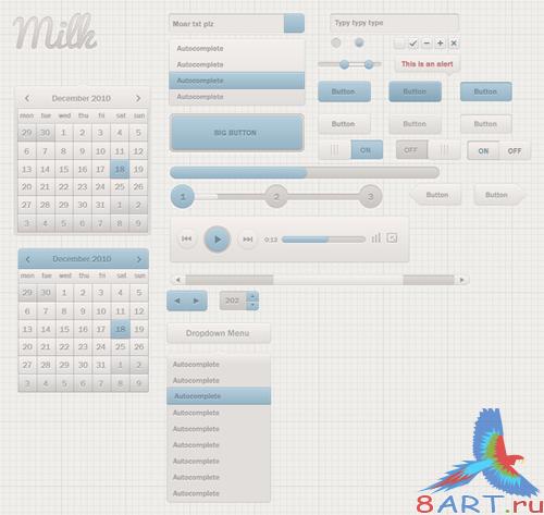 FREE Milk UI Kit