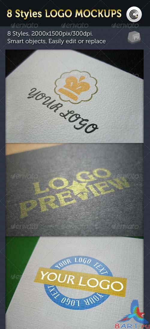 GraphicRiver 8 Styles Logo Preview Mock-ups