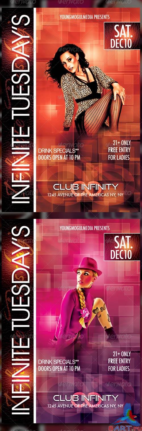 GraphicRiver Infinite Tuesday's Flyer Template GraphicRiver Infinite Tuesday's Flyer Template