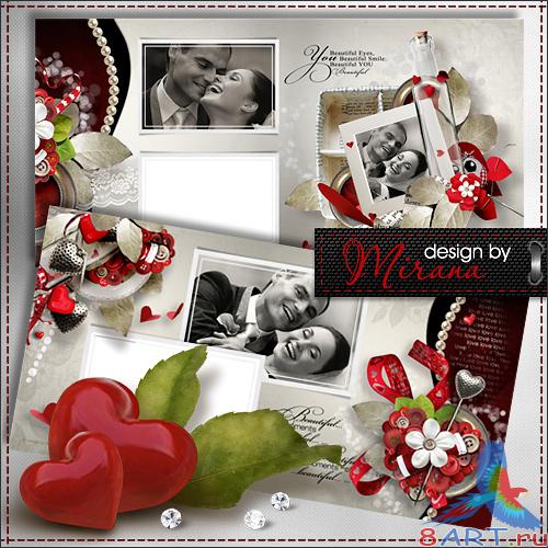 Шаблон романтической фотокниги - анналы нашей любви Шаблон романтической фотокниги - бесчинство нашей любви