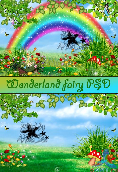 ������ �����  Wonderland fairy PSD