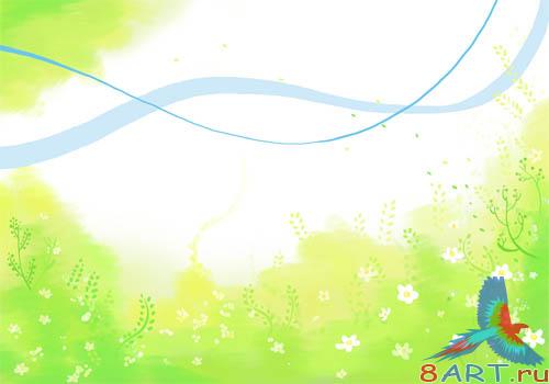 PSD - Cute Wildflowers Template