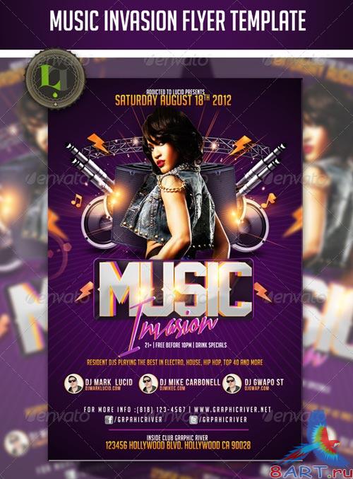 GraphicRiver Music Invasion Flyer Template