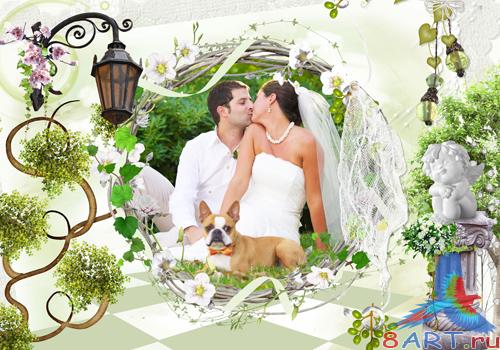 PSD frame - Bridal illusion