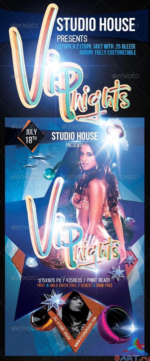 GraphicRiver Vip Nights Party Flyer