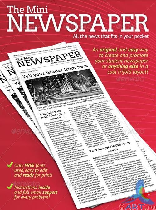 GraphicRiver Mini Newspaper Trifold Template!