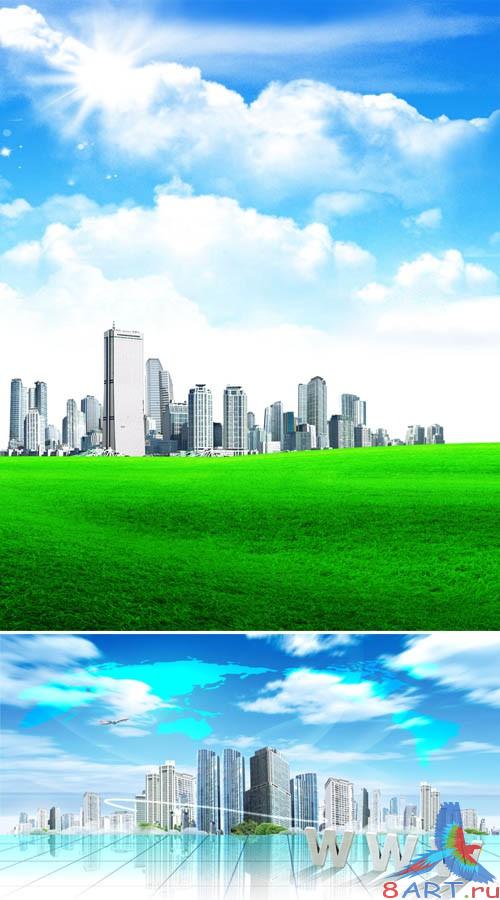 Современный мегаполис (многослойный PSD) Современный мегаполис (многослойный PSD)