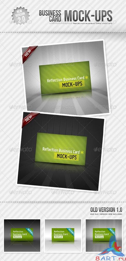 GraphicRiver Reflection Business Card Mockup