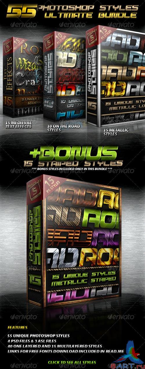 GraphicRiver Ultimate Photoshop Styles Bundle GraphicRiver Ultimate Photoshop Styles Bundle