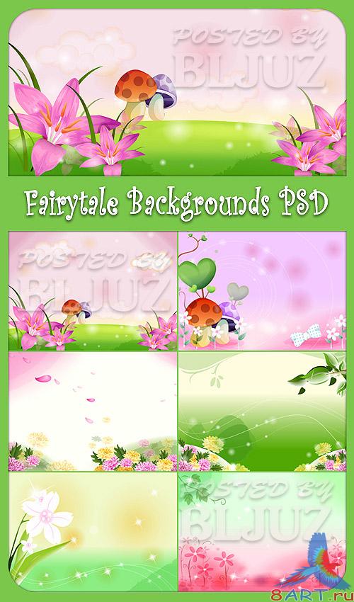 Fairytale Backgrounds PSD