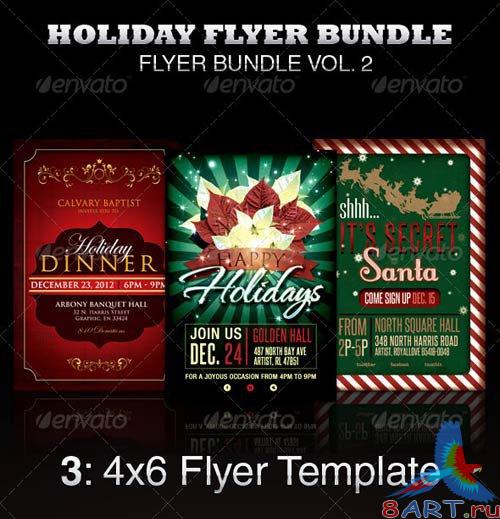 GraphicRiver Holiday Flyer Template Bundle GraphicRiver Holiday Flyer Template Bundle