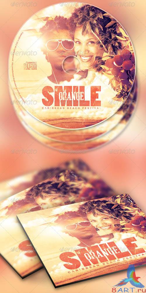 GraphicRiver Smile Orange Event Flyer and CD Template
