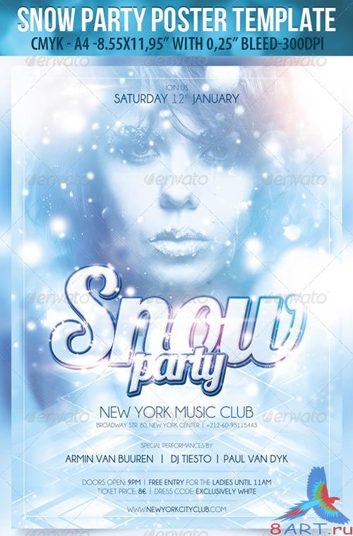 GraphicRiver Snow Party-Poster Template & Snow Party-Flyer Template GraphicRiver Snow Party-Poster Template & Snow Party-Flyer Template