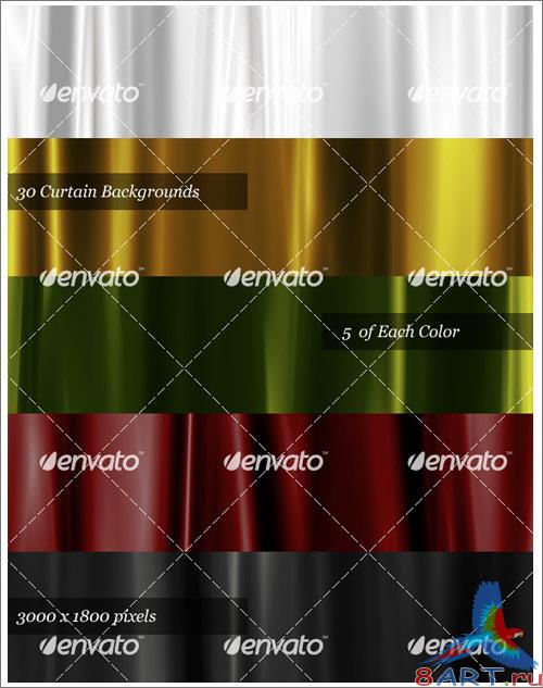 30 Satin Curtain Backgrounds - GraphicRiver