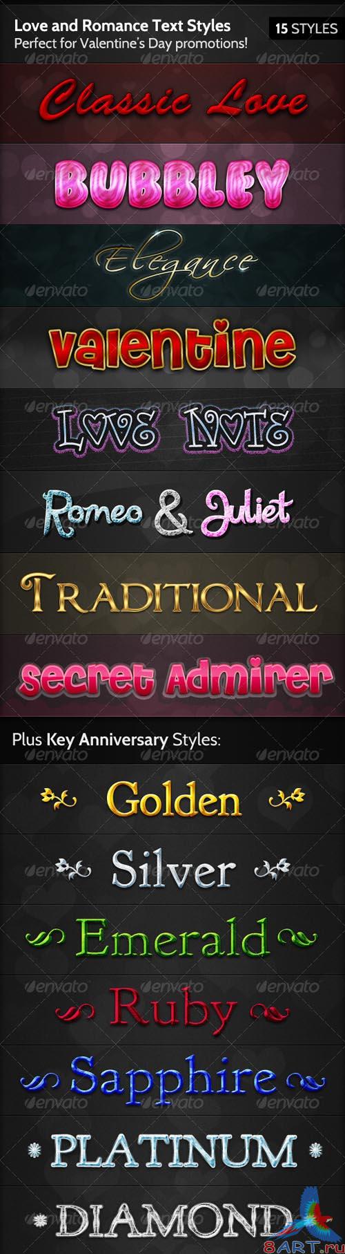 GraphicRiver Love and Romance Text Styles - REUPLOAD
