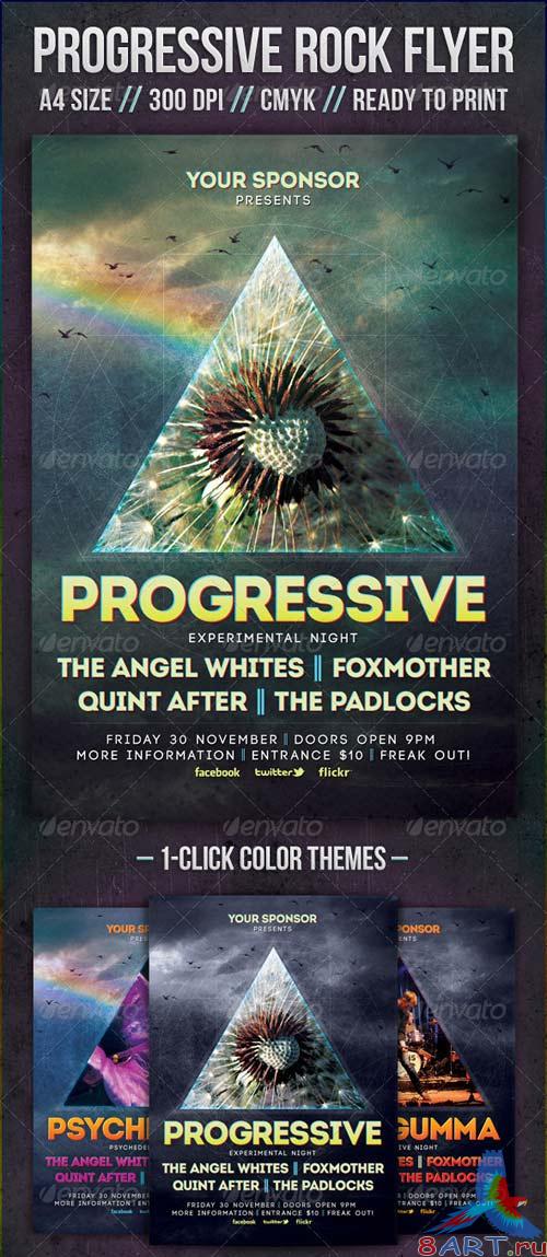 GraphicRiver Progressive Rock Flyer