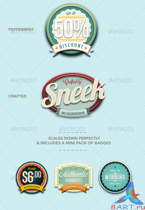 GraphicRiver Retro Vintage Badges #3