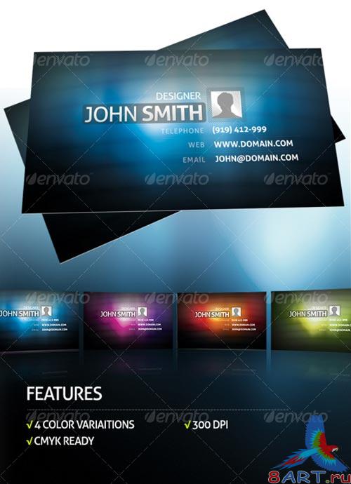 GraphicRiver 4 Colors Business Card