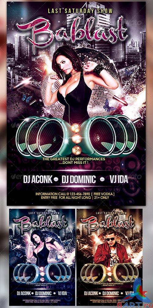 GraphicRiver Bablast Party Flyer