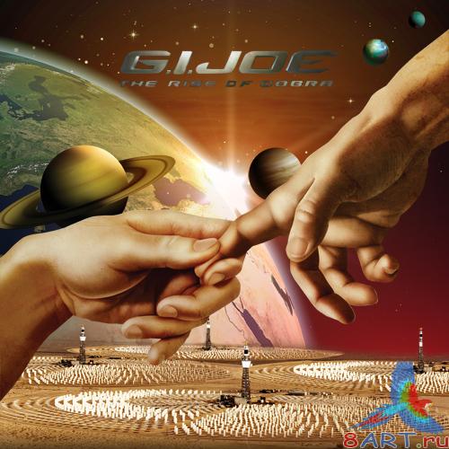 PSD layered material creative design hand in hand