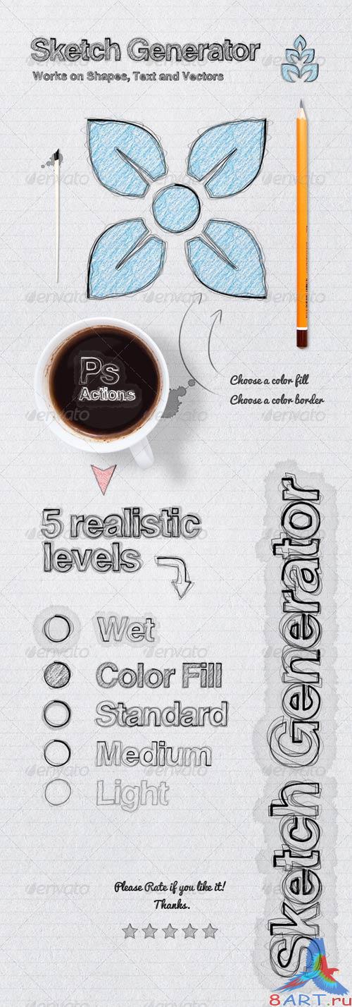 GraphicRiver Sketch Generator - Action GraphicRiver Sketch Generator - Action