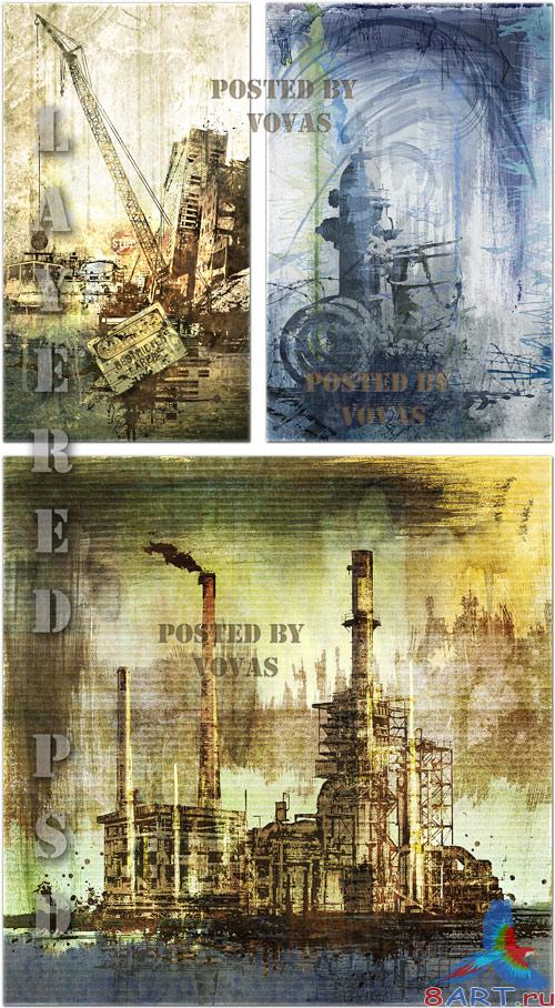  PSD  Urban Backgrounds