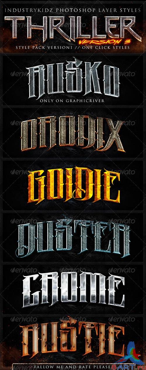 GraphicRiver Thriller Photoshop Layer Styles V3