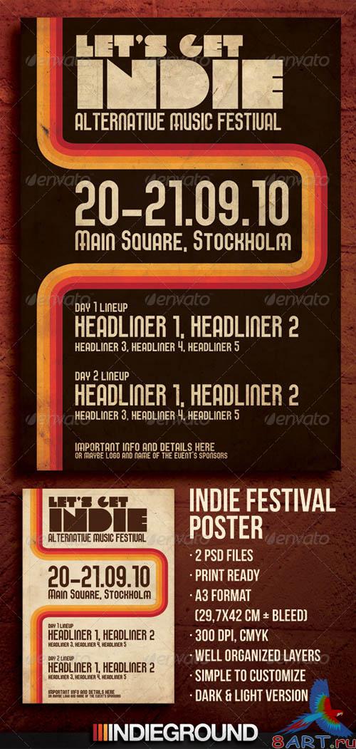 GraphicRiver Indie Festival Poster