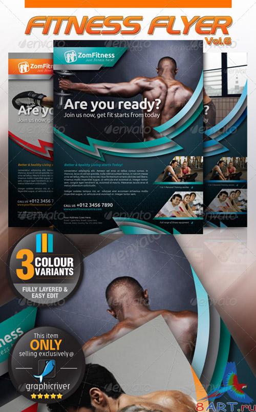 GraphicRiver Fitness Flyer Vol.6 GraphicRiver Fitness Flyer Vol.6