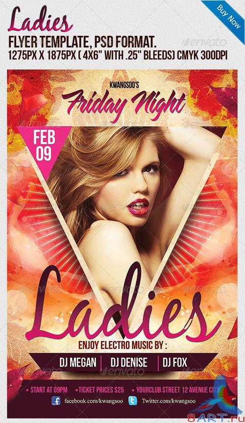 GraphicRiver Ladies Night Party Flyer Template 1063272