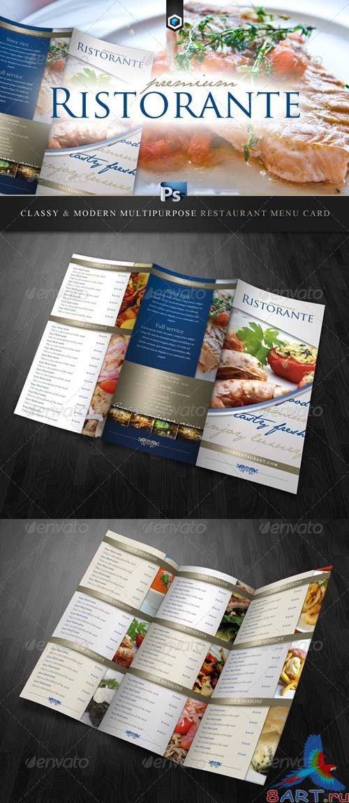 GraphicRiver RW Classy Restaurant Menu Card Template