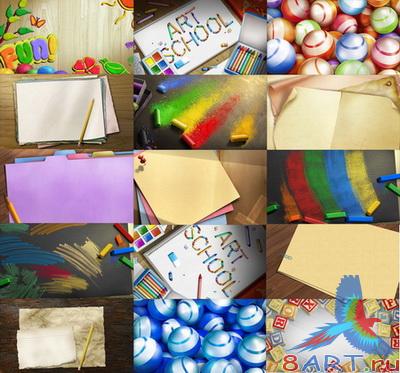 PSD Layered Pictures - School