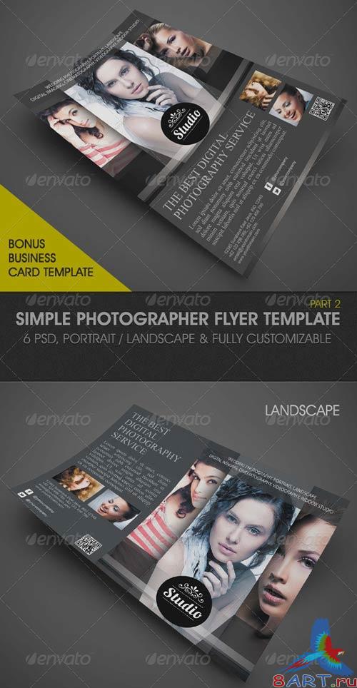 GraphicRiver Simple Photographer Flyer Template GraphicRiver Simple Photographer Flyer Template