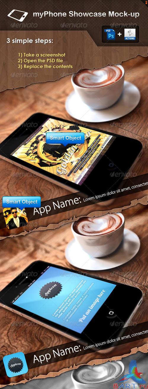 GraphicRiver myPhone Showcase Mock-up