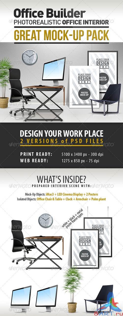 GraphicRiver Office Interior Builder - Mock Up