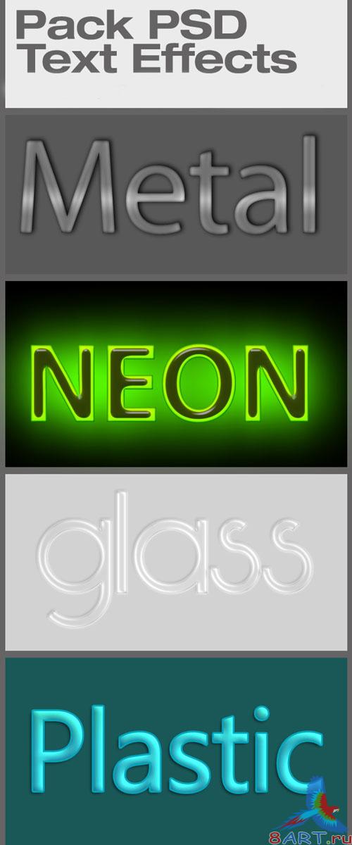 Pack Psd Text Effect