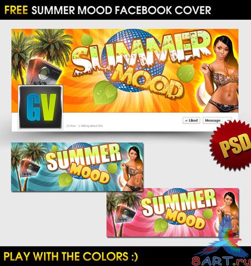 PSD Template - Summer Mood Facebook Cover