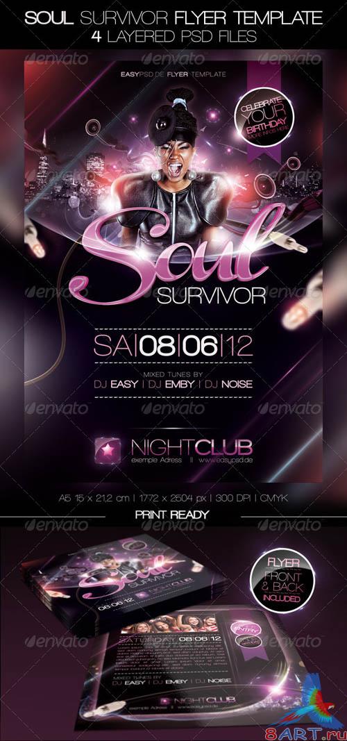 GraphicRiver Soul Survivor Flyer Template GraphicRiver Soul Survivor Flyer Template