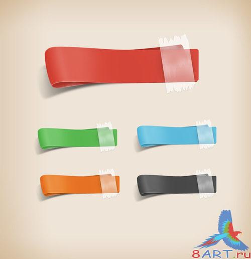 4 Ribbon PSD Templates